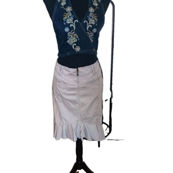 Forever 21 Denim Wrap Halter Top - Picture 4 of 8